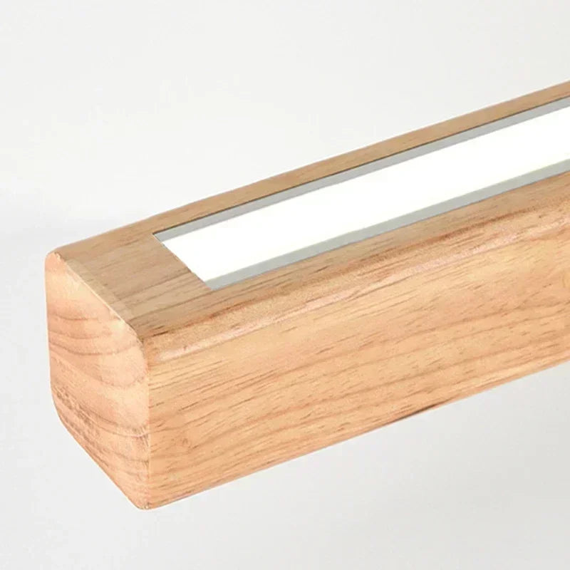 Sleek Linear Wood Pendant Light