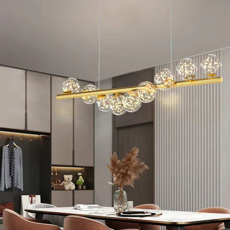 Owen Modern Glass Ball Chandelier