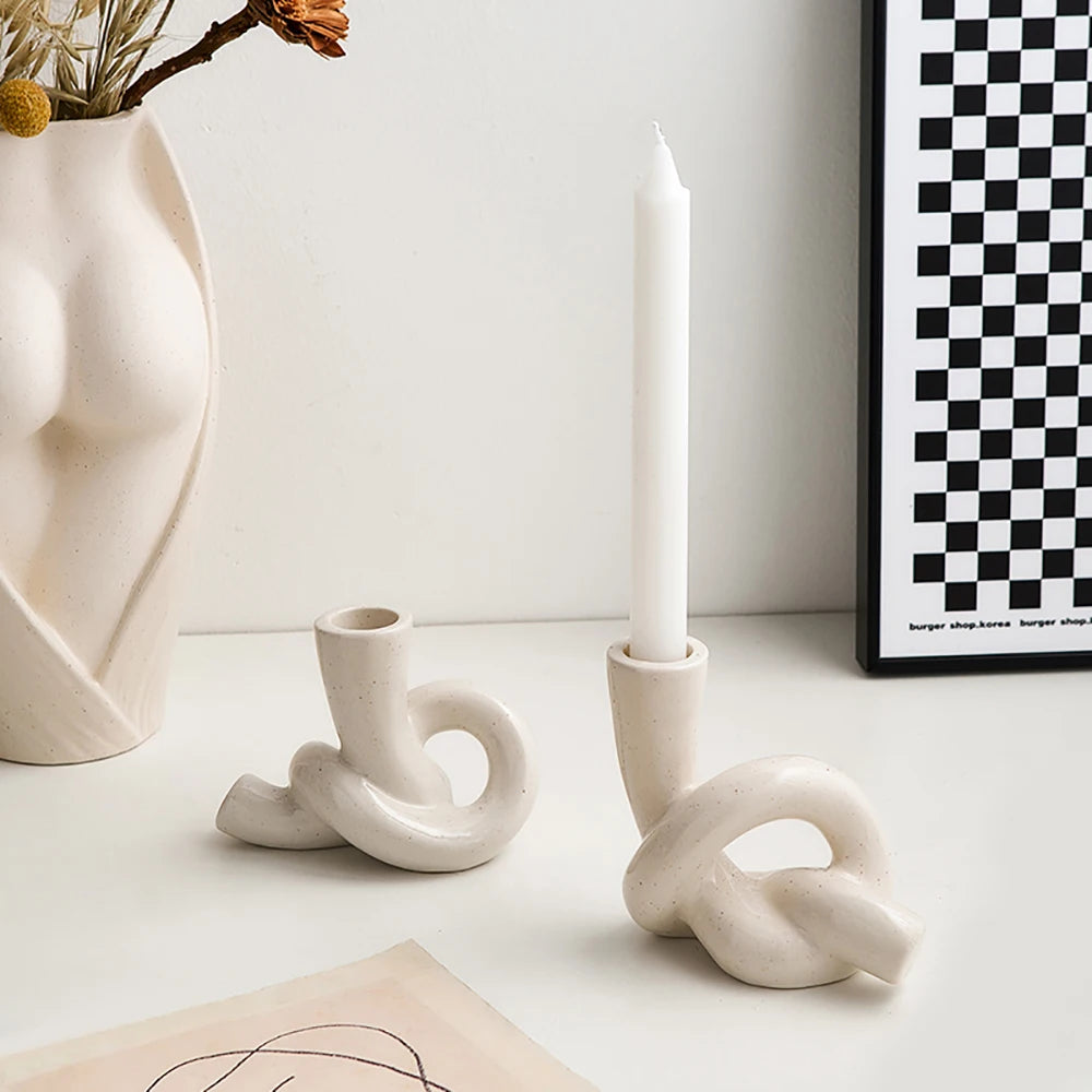 Knotted Serenity Candle Holder