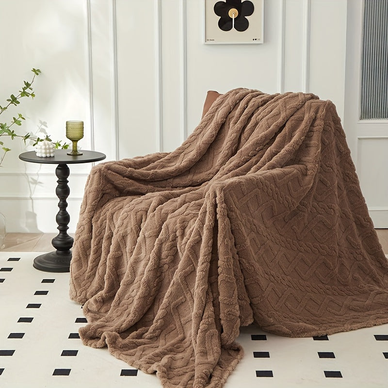 Taffeta Rhombus Jacquard Blanket