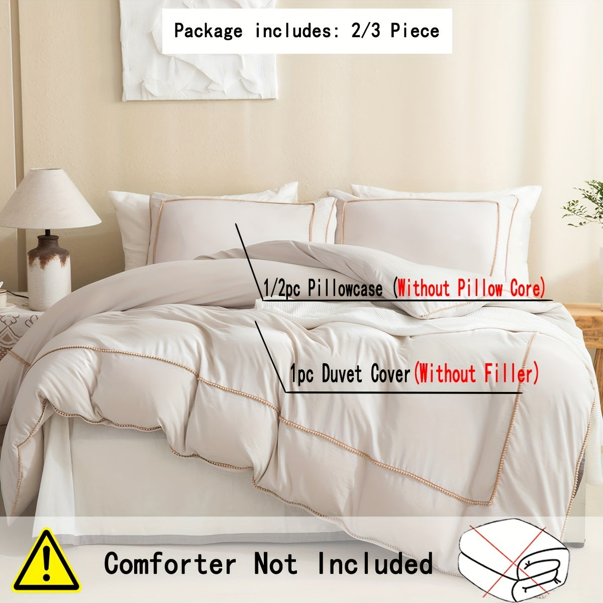 Cozy Pom-Pom Duvet Cover Set