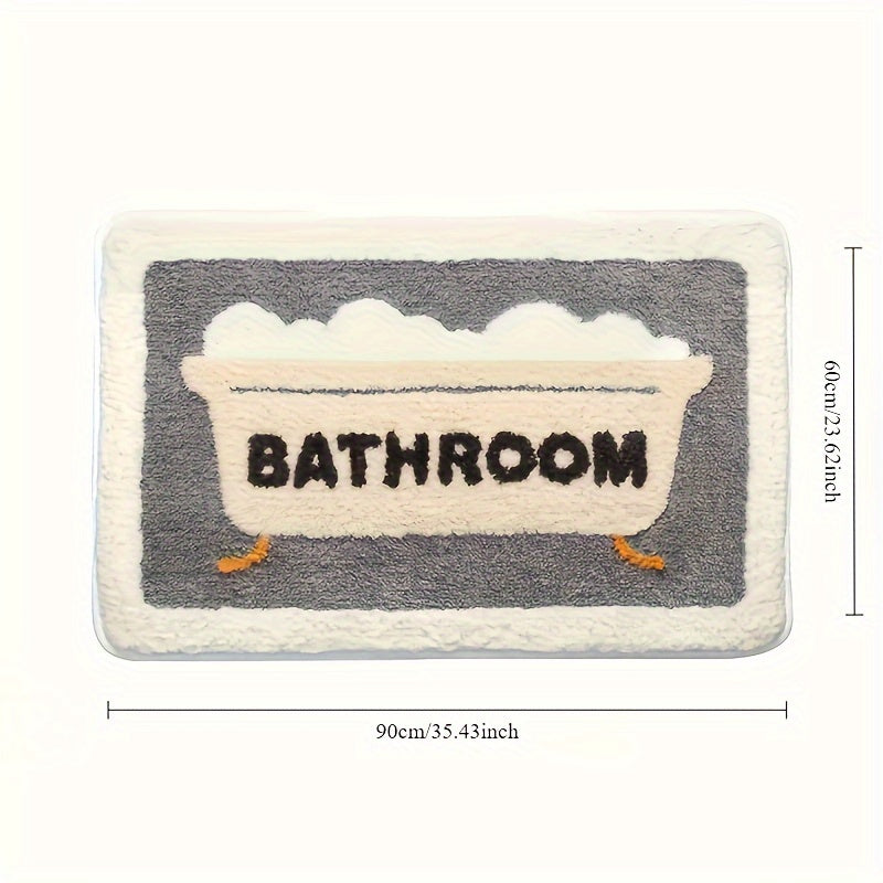 Charming Cartoon Bathroom Rug