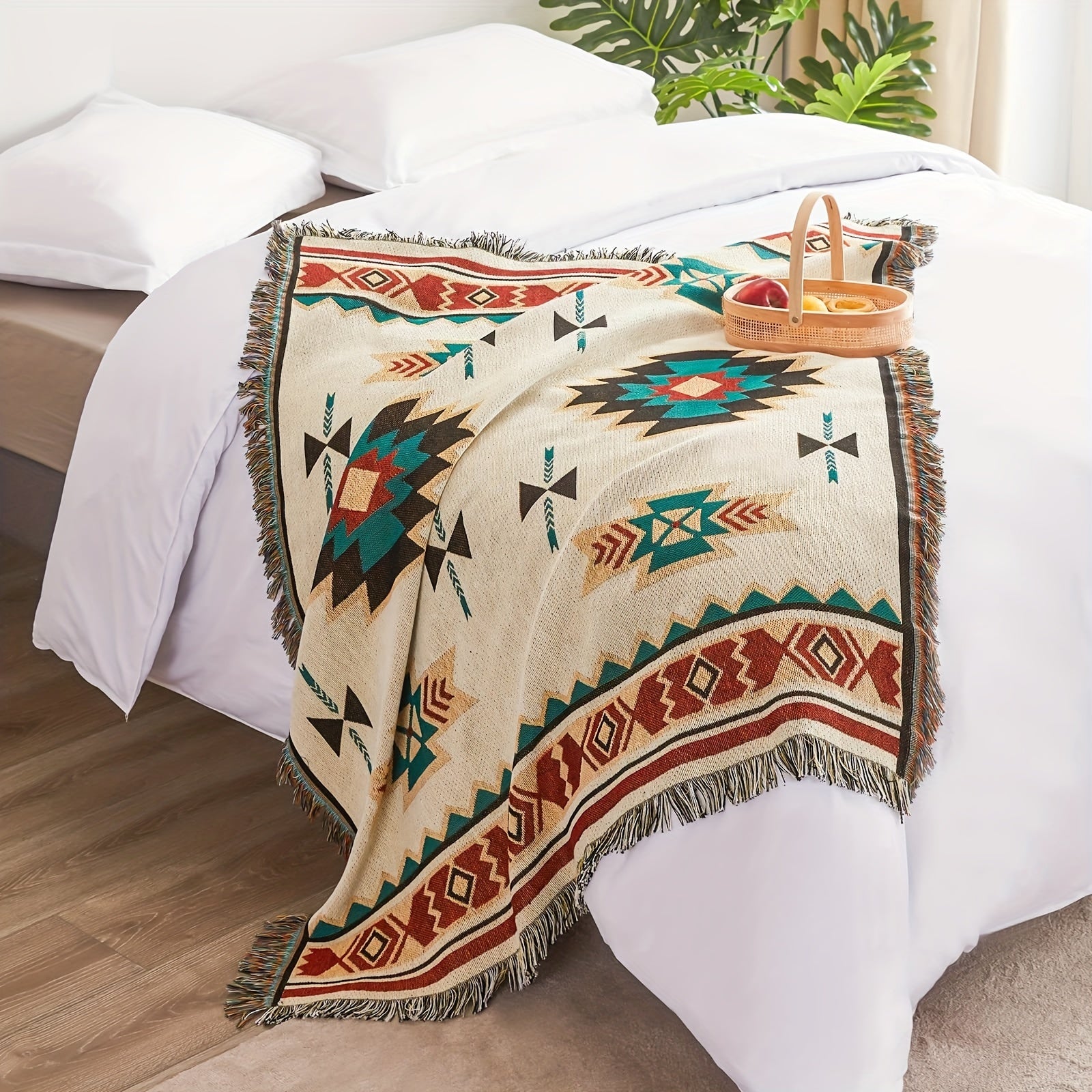 Bohemian Woven Throw Blanket